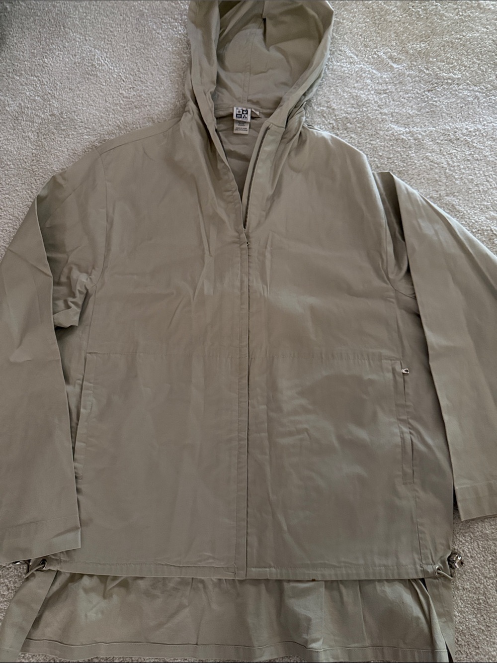 Max Studio Lightweight Hooded Shirt Jacket - Olive
